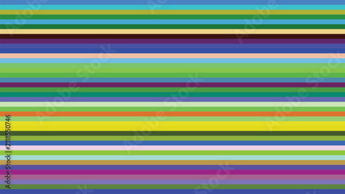 Colorful horizontal stripes pattern design background for creative projects