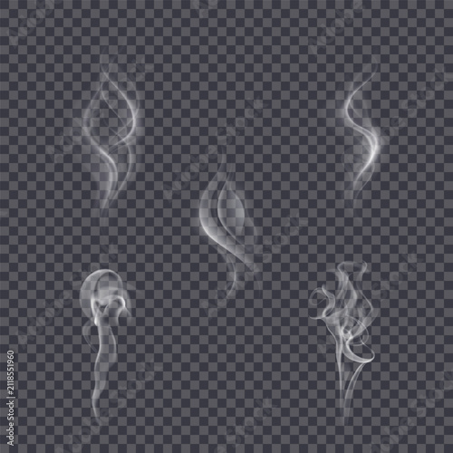 Realistic Hot steam and smoke elements