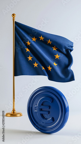 European Union Flag and Eur...