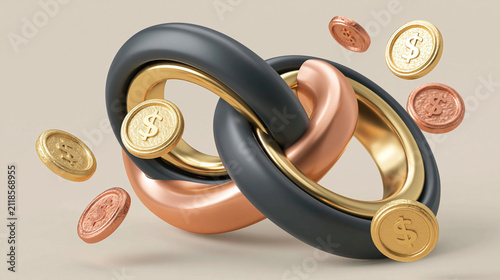 Interlocking Chain Links wi...