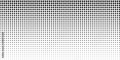 Halftone triangles pattern. Abstract geometric gradient background. Vector illustration, EPS 10.