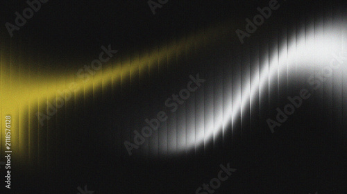 Canvas Print Abstract glowing wave light background with yellow and white luminous curves