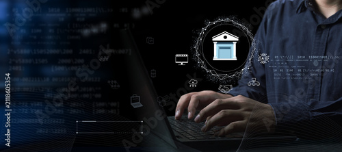 virtual bank concept combines a bank with data from an e-commerce platform and a data analytics technology company to approve a loan at a lower cost than a normal bank