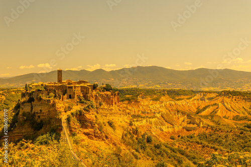 Fotografie Civita di Bagnoregio hilltop village in Bagnoregio Viterbo Italy