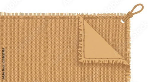 Burlap Sack Jute Texture — Natural Tan Rustic Farmhouse Detailed Vector
