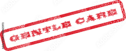Foto Authentic red grunge stamp impression clearly stating the comforting message Gen
