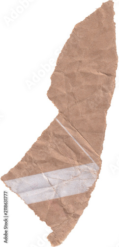 old paper isolated on white
