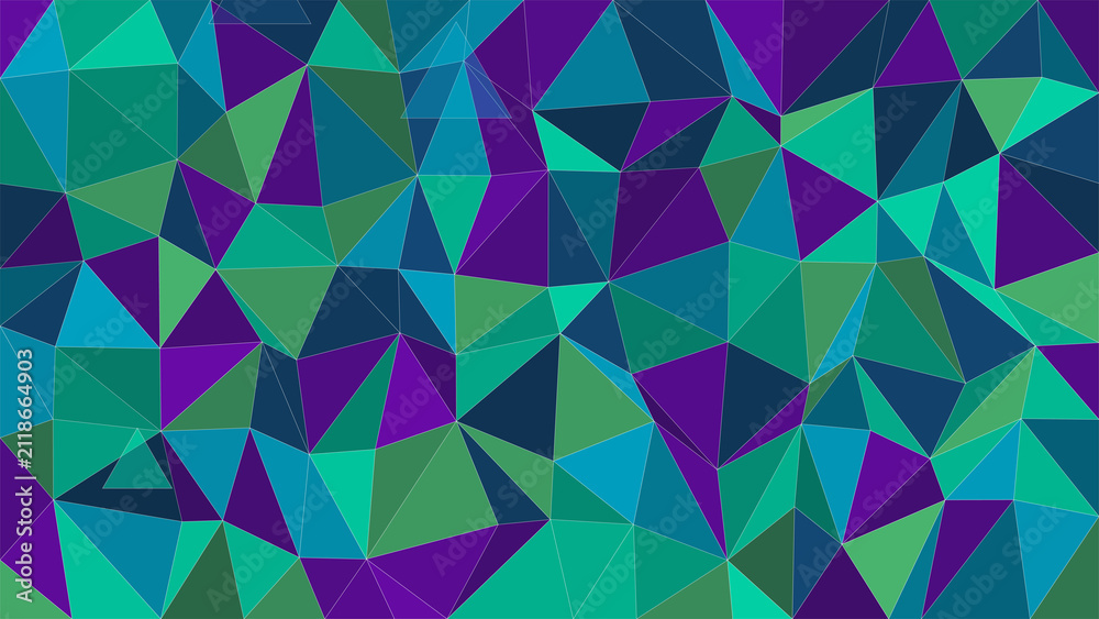 Obraz premium Geometric Polygon Gradient Background with Low Poly Triangles and Crystal Facets Variation