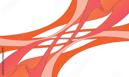 Abstract Gradient Background Featuring Flowing Red and Orange Shapes Featuring Design, Vector, Illustration with Artistic