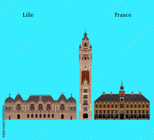 Palais des Beaux-Arts de Lille, Vieille Bourse de Lille, Chambre de Commerce de Lille