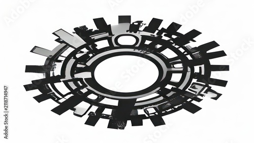 Industrial gear mechanism technology component.