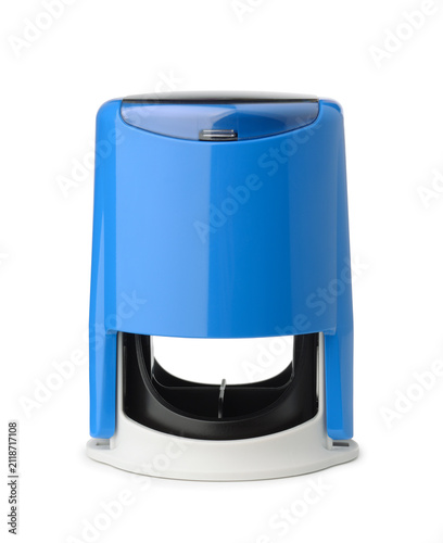 Blue office self inking stamp