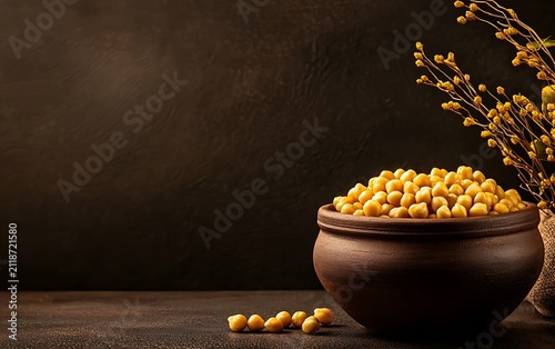 Roasted Chickpeas in Bowl