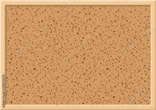 Foto Empty cork bulletin board with wooden frame