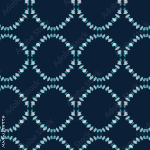 Bild auf Leinwand Blue Tie Dye Vector