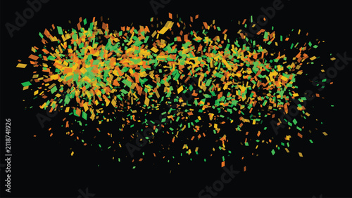 Colorful Glitter Particles Forming a Vibrant Background Pattern Featuring Festive, Celebration, Sparkle with Shine and Decorative