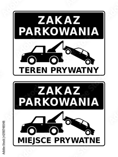 znak zakazu parkowania