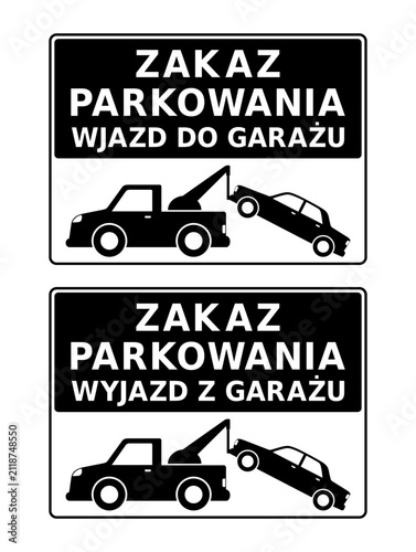 znak zakazu parkowania