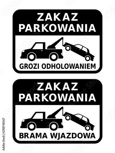 znak zakazu parkowania