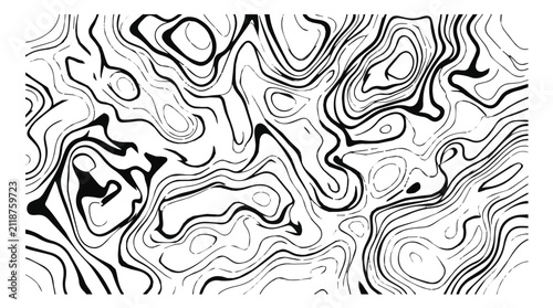 black background with abstract wavy lines organic shapes and flowing patterns