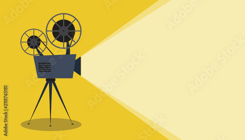 Fotografía Vintage movie projector icon