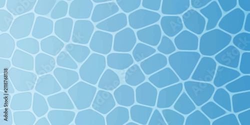 Fotografie Abstract Blue Pool Water Reflection Caustics Texture Background