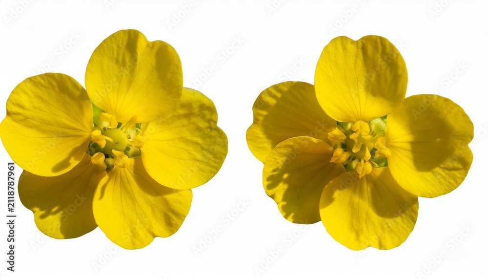 Obraz premium Rapeseed Flower Isolated Object Transparent Background