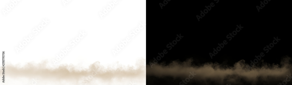 Obraz premium Realistic Smoky Dust Mist Overlay with Desert Atmospheric Effect for Graphic Design