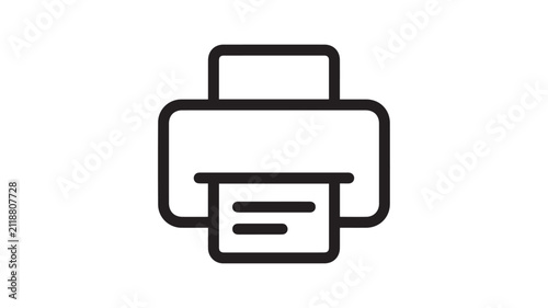 printer icon vector illustration