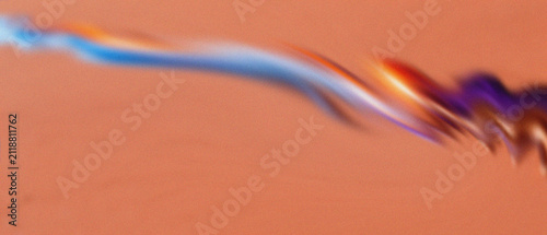 Принти на полотні Ethereal chromatic light tendrils undulate across granulated terracotta, revealing subtle glass-like refractions, ideal for abstract motion graphics