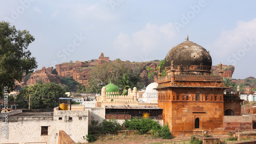 JAMIA MASJID of Badami Near World Heritage SIte, Karnataka, India.