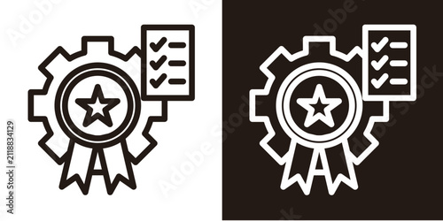 Operational Excellence  Icon  Set White Style Collection  