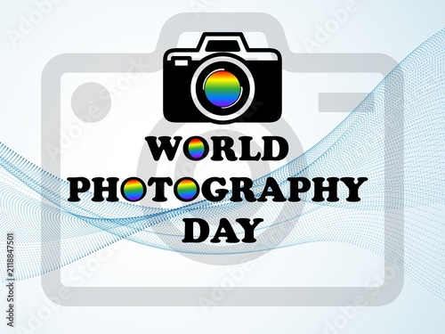 digital camera icon. Illustrated design about world photography day 