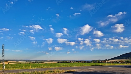 Foto Altocumulus floccus virga über Nordhessen im Juli