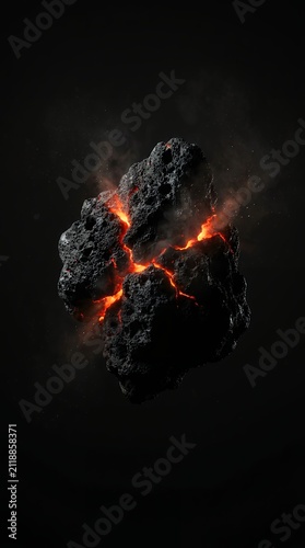 Molten lava rock explosion fiery hot magma surface intense heat cosmic planet background abstract burning fire
