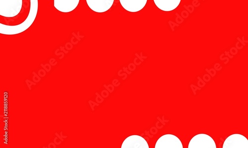 Illustration of red and white ornaments in commemoration 81st Independence Day of the Republic of Indonesia 