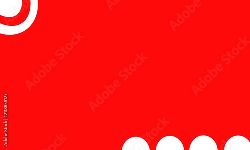 Illustration of red and white ornaments in commemoration 81st Independence Day of the Republic of Indonesia 