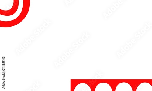 Illustration of red and white ornaments in commemoration 81st Independence Day of the Republic of Indonesia 