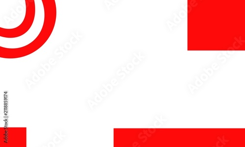 Illustration of red and white ornaments in commemoration 81st Independence Day of the Republic of Indonesia 
