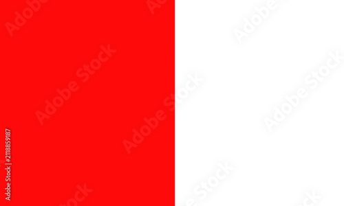 Illustration of red and white ornaments in commemoration 81st Independence Day of the Republic of Indonesia 