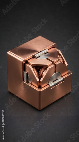 Rose gold mechanical watch aesthetic detailed geometric metal design luxury object