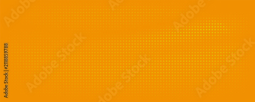 Cuadro en lienzo Yellow orange halftone pattern