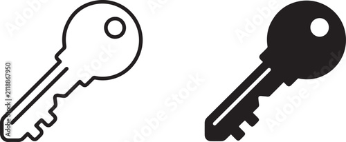Canvastavla Car keys icon for vehicle access, automotive security and smart driving convenie