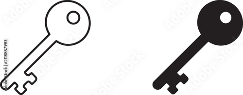 Keyring icon symbolizing secure entry, office access and personal property protection systems