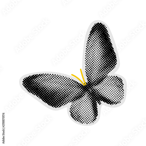 Halftone Style Hand Illustration