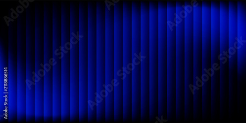 Blue silk curtained backdrop spotlight illuminated. Theatrical drapes. Modern eps 10