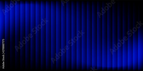 Blue silk curtained backdrop spotlight illuminated. Theatrical drapes. Modern eps 10
