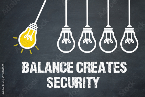 Принти на полотні Balance creates Security