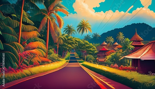 road in bali