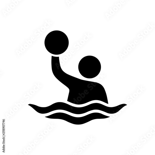 Men playing water polo icon